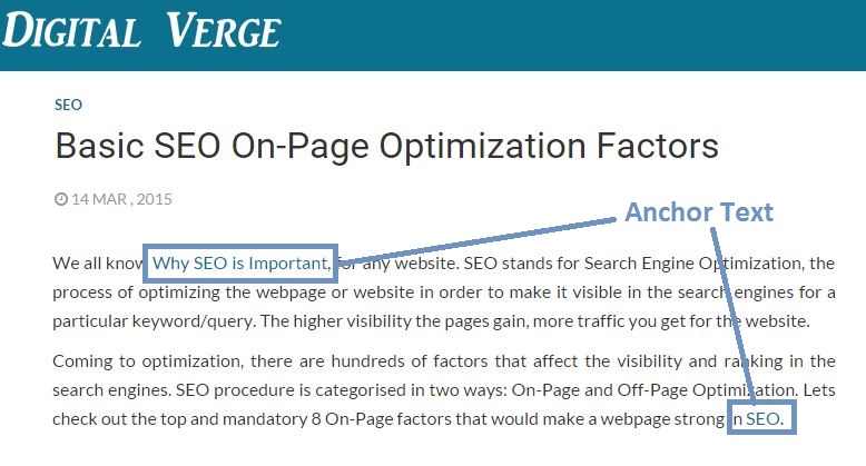 Best TOP HINTS FOR Anchor Text Optimization in SEO