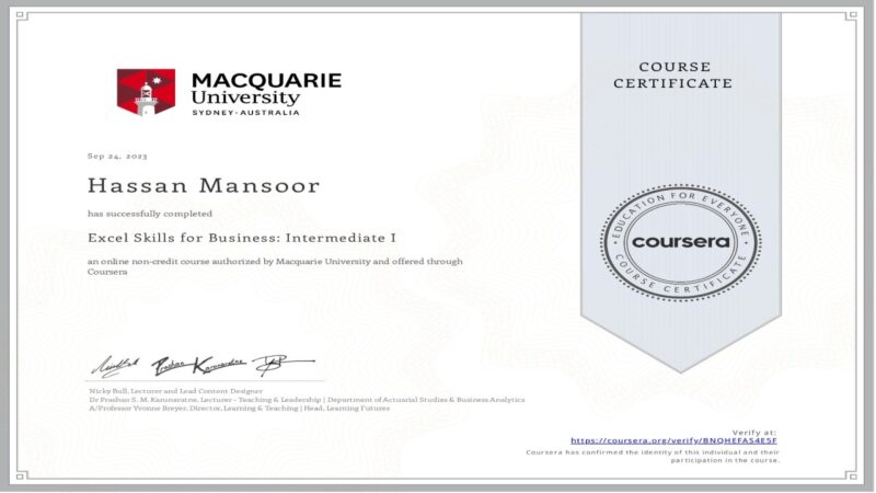 professional business certification courses